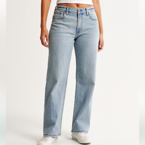 Abercrombie & Fitch The 90’s Curve Love Low Rise Baggy Jean Size 4 - Picture 6 of 7